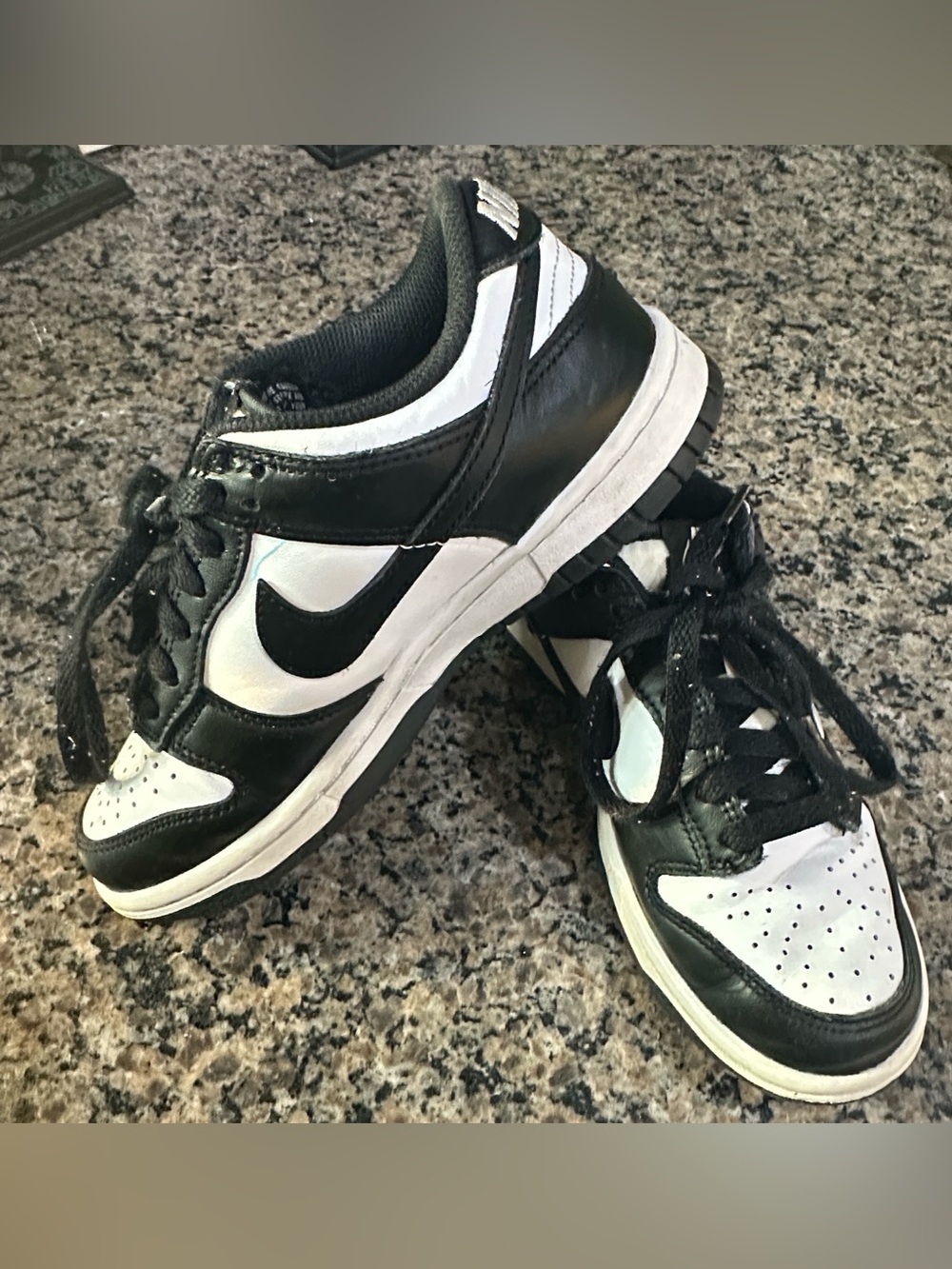 Kids Size 3.5 Nike Panda Dunks GUC